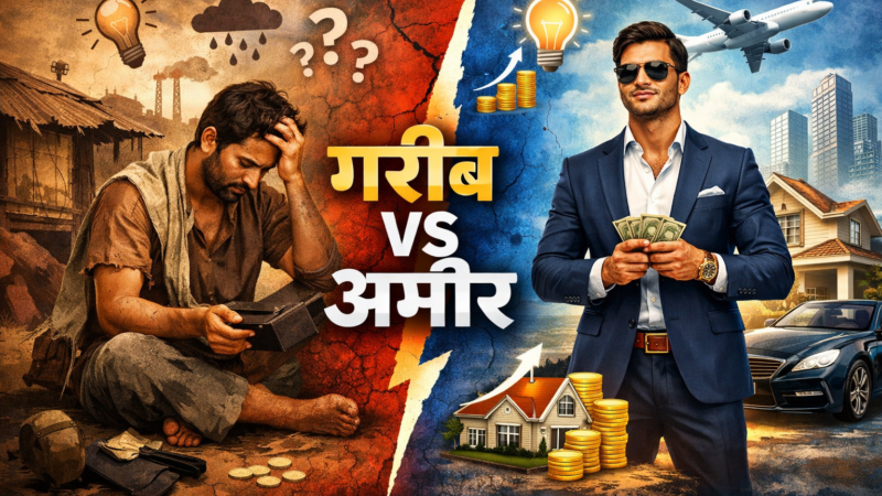 गरीब vs अमीर: सोच का फर्क जो ज़िंदगी बदल देता है
