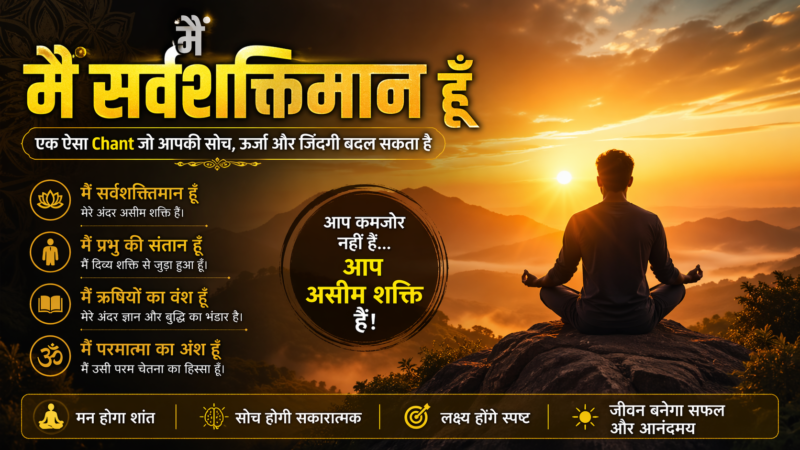 मैं सर्वशक्तिमान हूँ – एक ऐसा Chant जो आपकी सोच, ऊर्जा और जिंदगी बदल सकता है