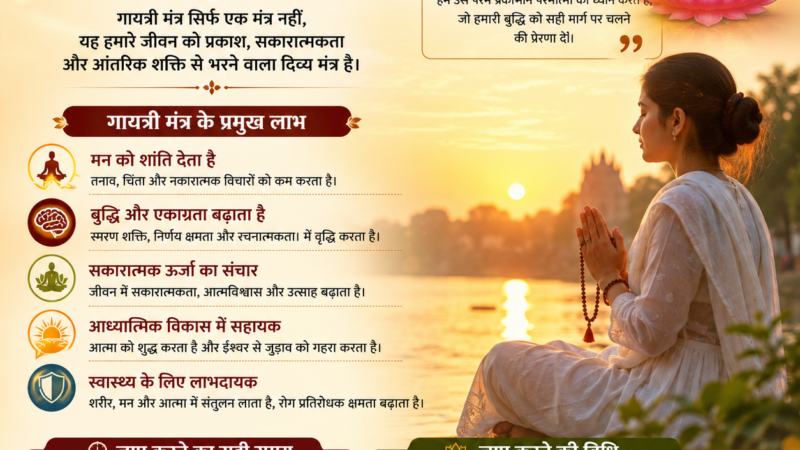 गायत्री मंत्र — ज्ञान, शांति और दिव्य ऊर्जा का महामंत्र 🌞🙏