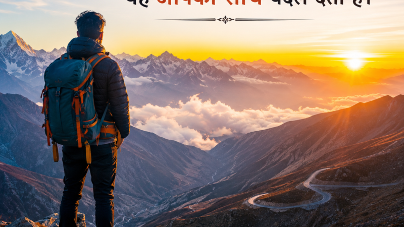 🏔️ सफर ही असली मंज़िल है: यात्रा हमें क्या सिखाती है?