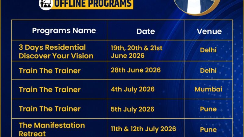 आपके जीवन को नई दिशा देने वाले BSR के Transformational Programs