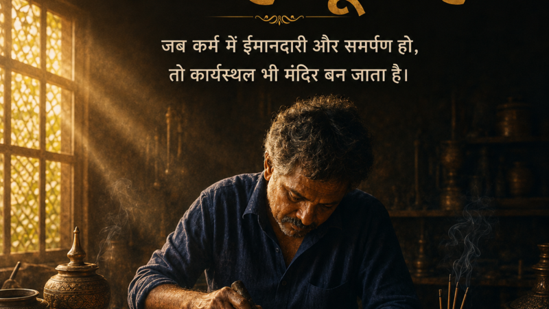 काम ही पूजा है